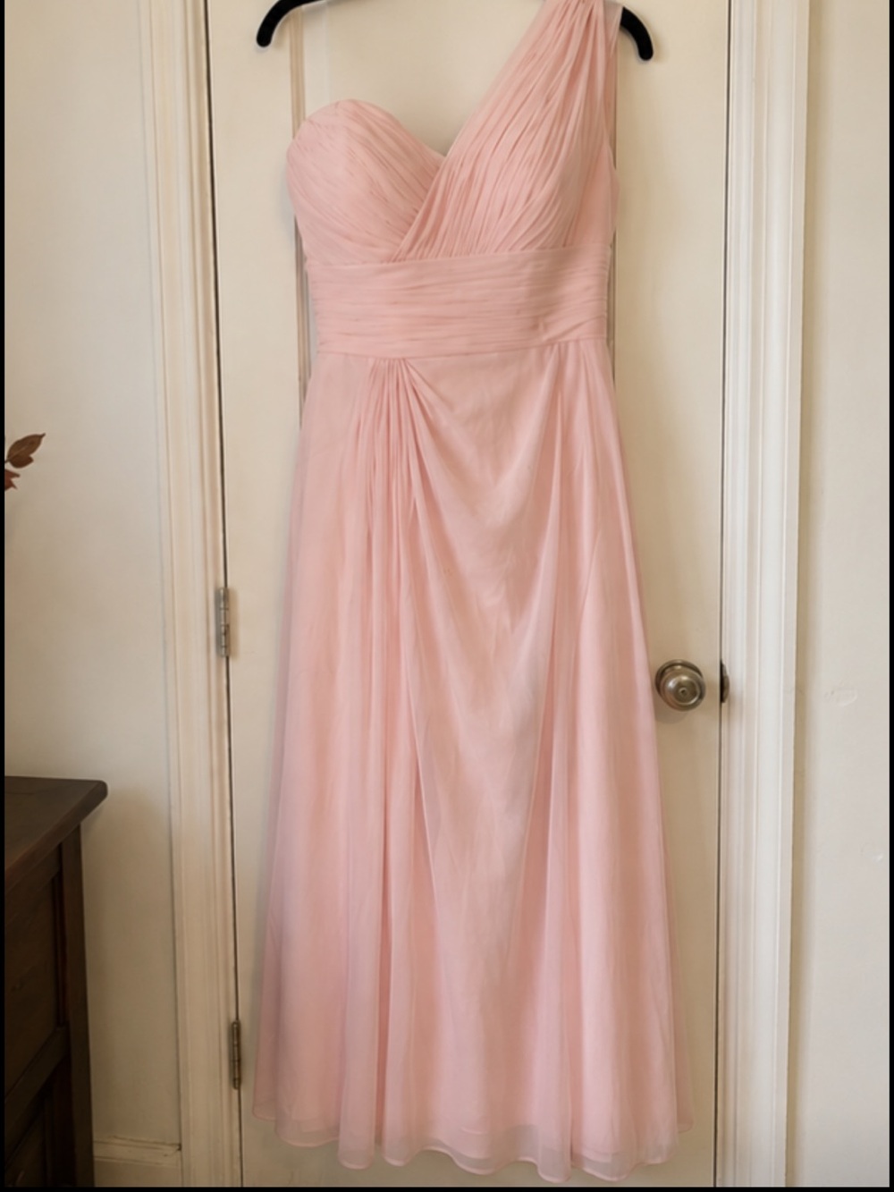 Dessy Collection One Shoulder Formal Dress Size 8 Cocktail Gala Midi
